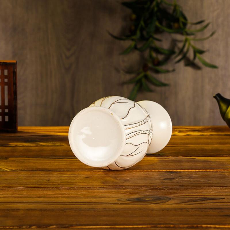 Weiße Vase Mit Lotusmuster Keramik Für