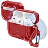 ESR AirPods Pro 3 Case MagSafe Cable Magnetic Wireless Charging Strong Drop Scratch Cyber Red (2025 Model) Compatible, USB-C Compatible, Cover,