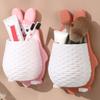 Wall Rabbit Storage Box Wall Mounted Cartoon Rabbit Storage Rack Waterproof Toothbrush Organizer for Kitchen Bathroom Makeup Tools