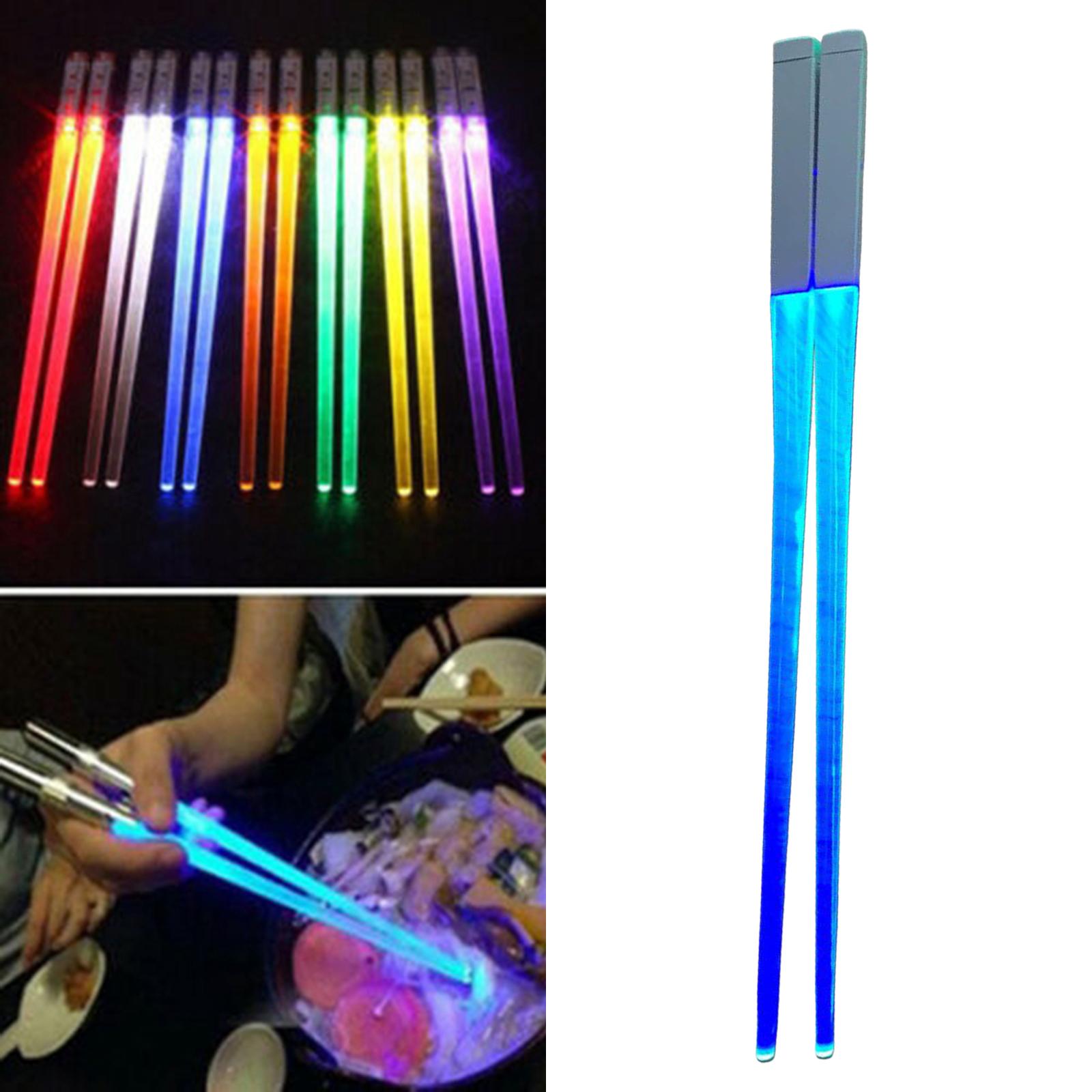 

Chopsticks Light Glowing Light Reusable Sushi s Chopstick Set of 1 Pairs синій