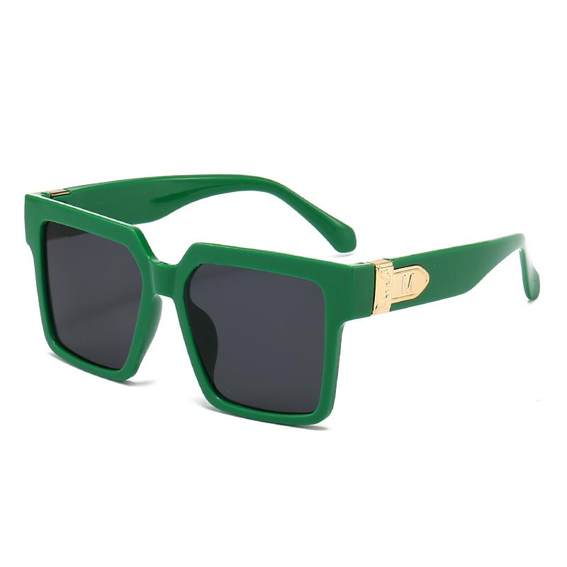 

Premium Oversized Sunglasses UV400 Protection Ideal for Driving, Unisex, Face-Slimming Design 5367 зелёный