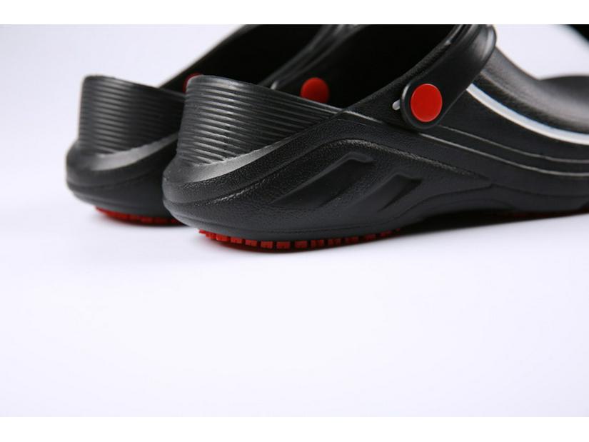 Oil-Proof Non-Slip Safety Work Shoes: Anti-Smash Protective Chef Footwear