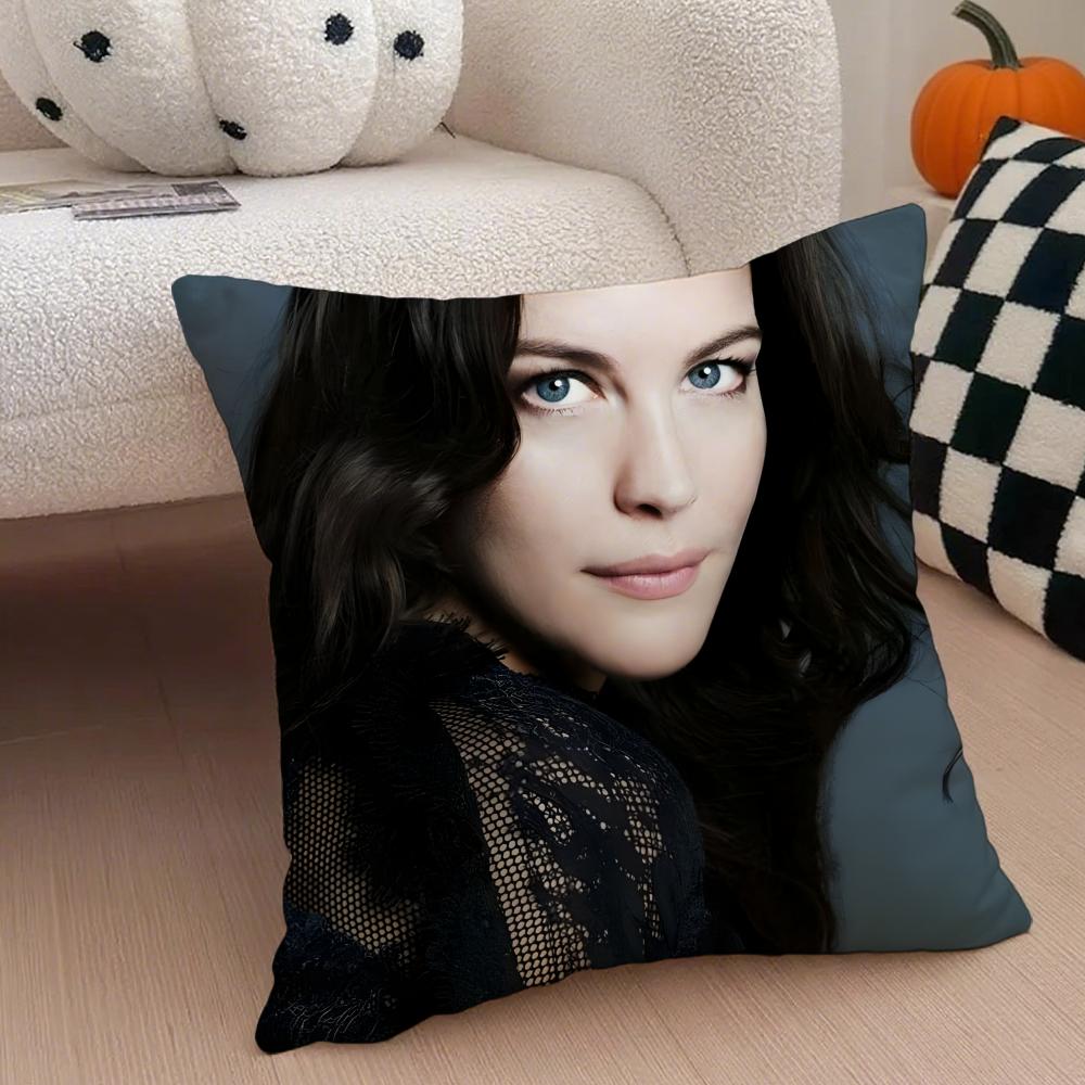 LLiv Tyler Cushion Cover Throw Pillow Cover Hidden Button Durable Polyester Chair Cushion