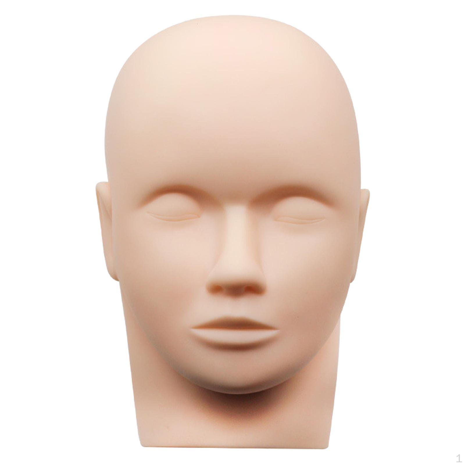 Eyelash Mannequin Head Silicone Training Lash Extension Supplies Soft Touch