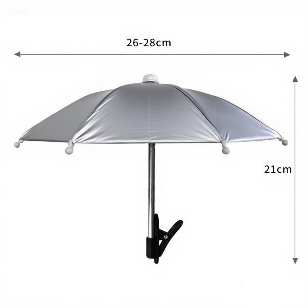 Mini handless umbrella Car mobile phone parasol Cute toy umbrella with its own clip Manufacturer wholesale