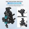 Shockproof Aluminum Alloy Bike Smartphone Stand Anti-Theft Flexible Adjustable Height Sunshade Phone Holder for Motorcycle