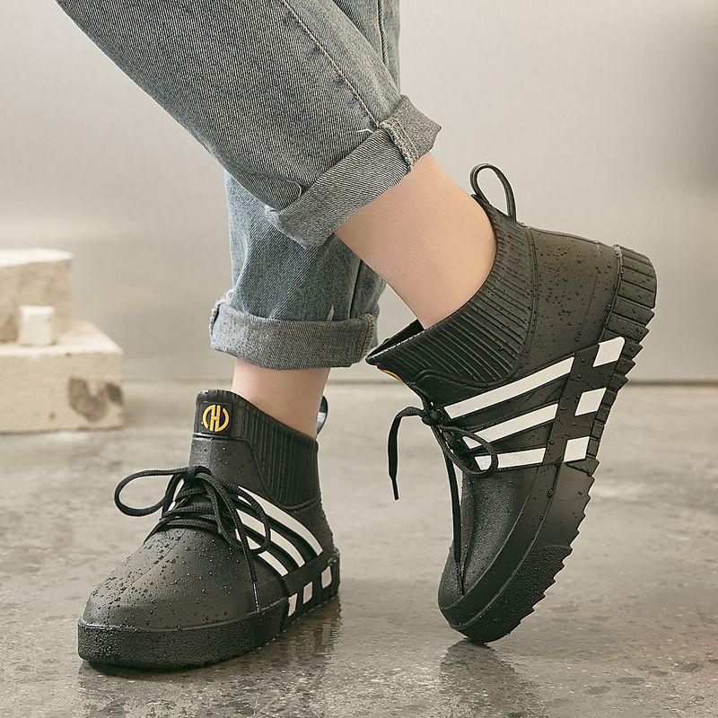 Kuchařské protiskluzové pánské nepromokavé krátké holínky - Odolné, lehké gumové boty pro venkovní použití, do kuchyně a na mytí aut.