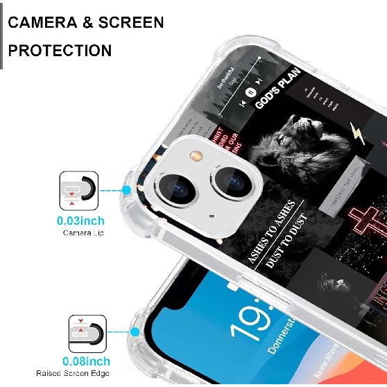 Christian Aesthetic Case Compatible with iPhone 13, Bibilical Faith Case for iPhone 13, Cool TPU Bumper Phone Case Cover