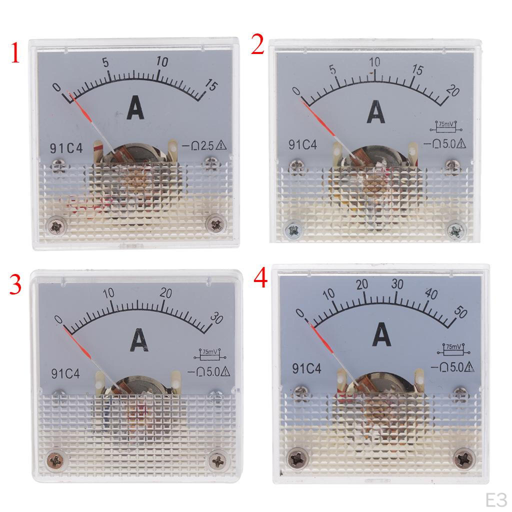 1pc Analog Panel Meter 5A/20A/30A 50A 75MV Range 91C4
