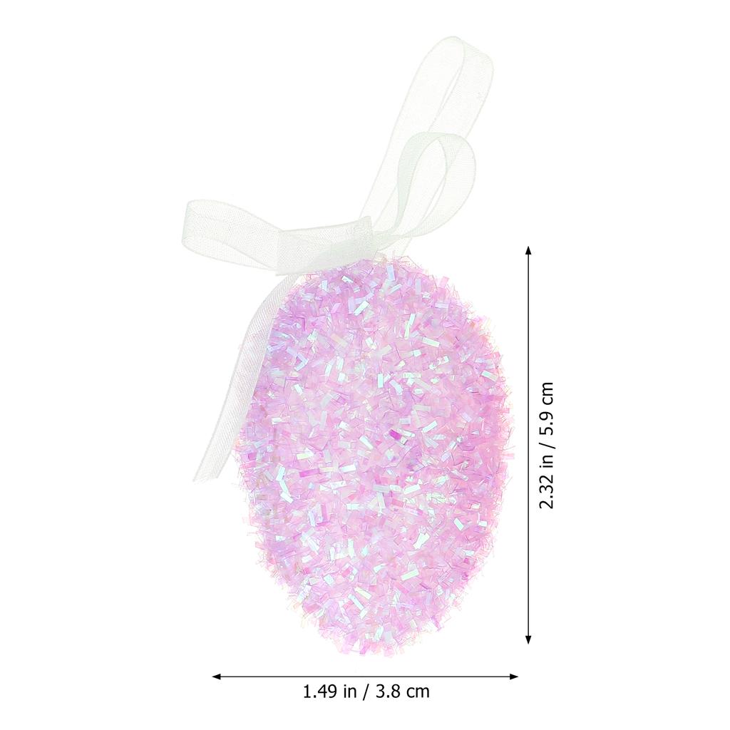 12 Pcs Eggs Easter Hanging Decorations Ornaments Decorating Pendant for Decorate Party Adornments