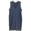 UNIVERSAL TISSU Navy Wool Sleeveless One-piece Dress Not Written NavyUsed