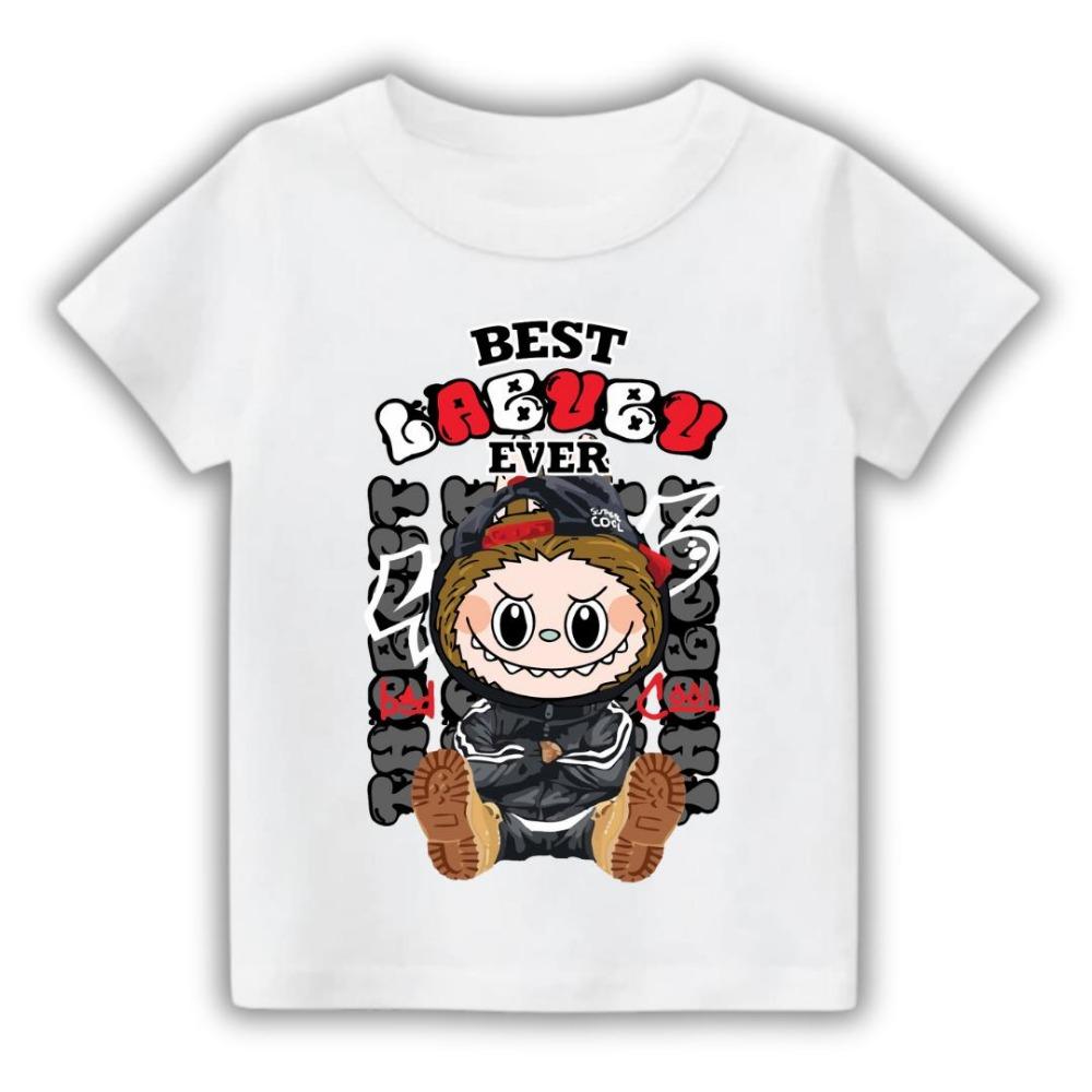 LABUBU 3D-gedruckte Kleidung Kurzärmeliger Lockerer Stil Damen Modisches T-Shirt