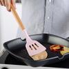 1/12Pcs Silicone Kitchenware Non-Stick Cookware Kitchen Utensils Set Spatula Shovel Egg Beaters Wooden Handle Cooking Tool Set