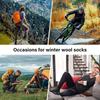 5 Pairs Merino Wool Socks Men's Wool Hiking Socks Soft Winter Warm Casual Crew Moisture-Wicking Socks for Indoors Outdoors
