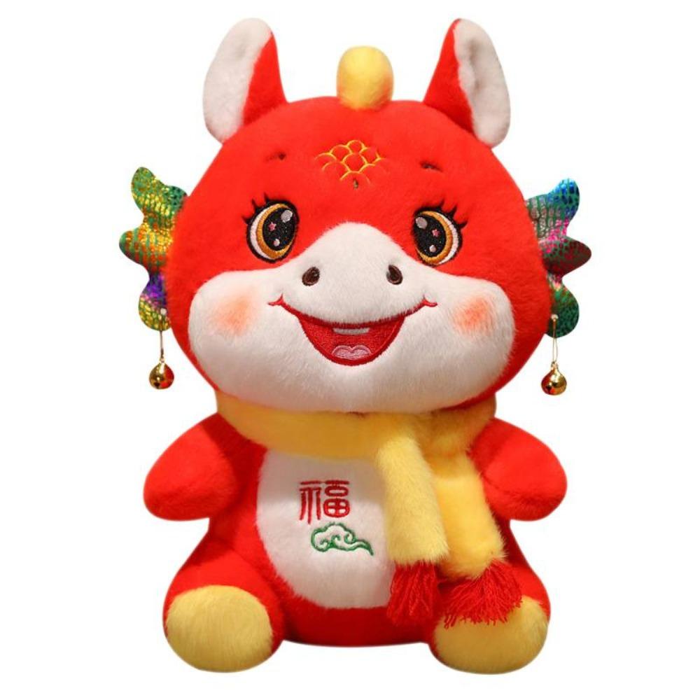 

Плюшевые игрушки «Счастливый пони» с принтом букв, мягкая набивная лошадка, талисман года, подарок на день рождения 22cm красный
