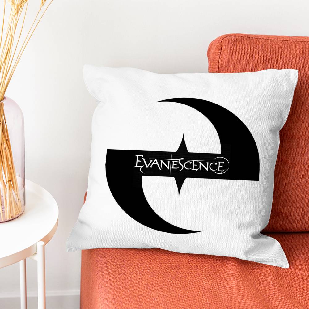 EEvanescence Amy Lee Pillow Case Silky Short Plush With Invisible Zipper Dustproof Sofa Cushion Cover For Home Decor