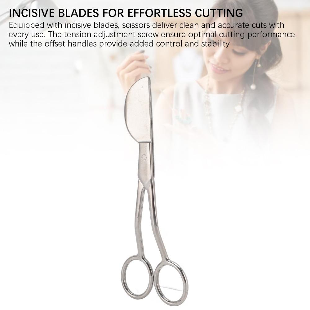Curved Offset Handle Applique Scissors Double Bent Handle Tufting Scissors Carpet Pile