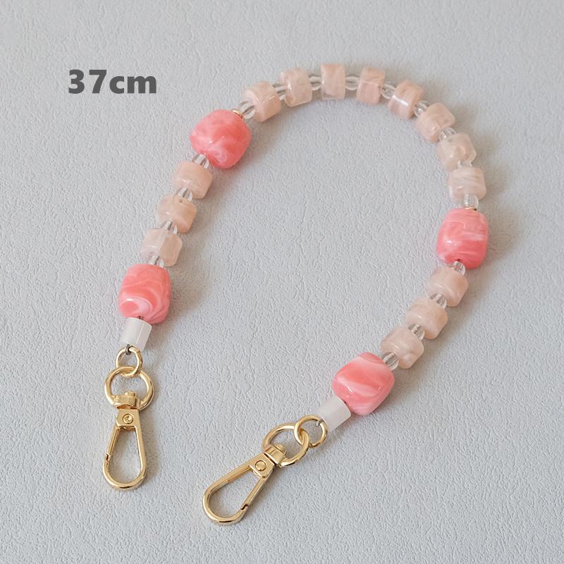 New Fashion Woman Bag Accessory Detachable Candy Beaded Chains Cute Acrylic Luxury Strap Women Elegant Bag Acrylic Handle Chain
