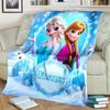 Princess Elsa and Anna Frozen Cartoon Blanket Is Soft and Comfortable Blanket Suitable for A Room Lathe Sofa Bed Home Decoration