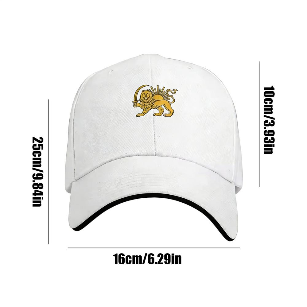 Lion Print Baseball Hat Adjustable Baseball Caps Embroidered Gym Hat for Men Women Golf Gym Running Fashion Sports Accessory