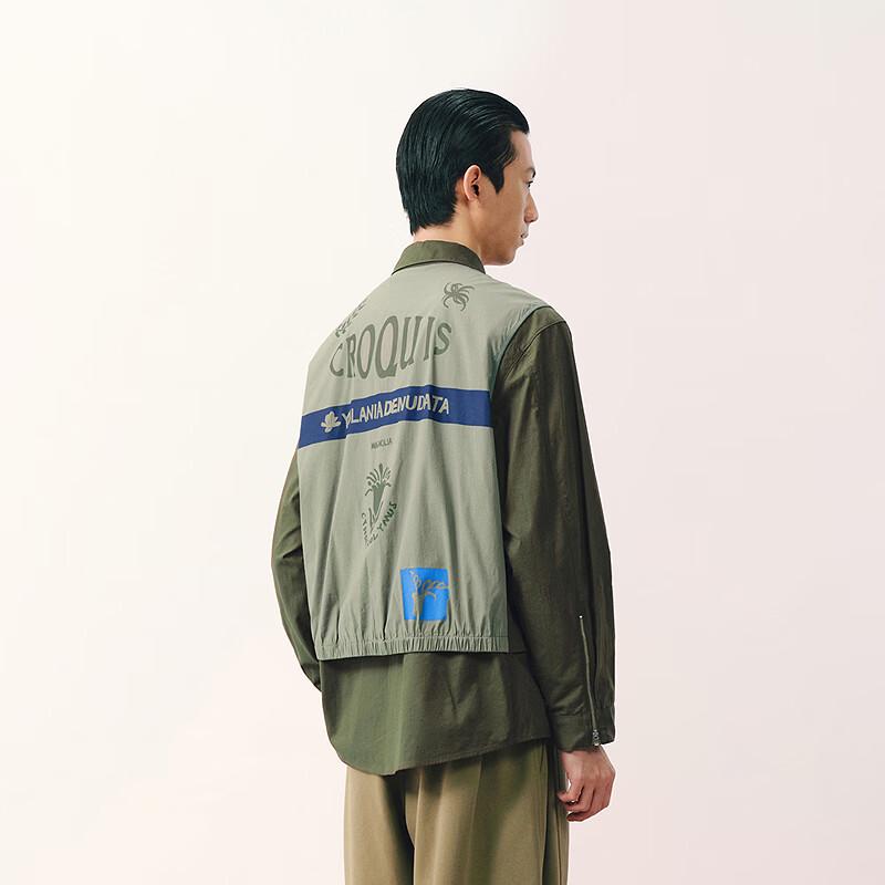 CROQUIS Men's 2026 Spring H-Fit Long-Sleeve Shirt Collar Jacket