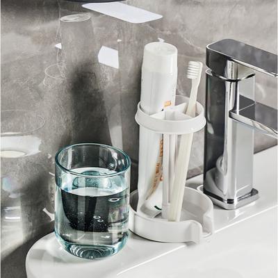 New Toothbrush Holder Toothpaste And Toothbrush Rack Bathroom Household Mouthwash Cup Set Organizer Storage Dust-proof Wash Cup
