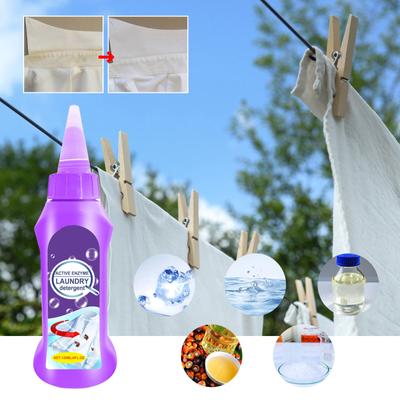 120ML Aktif Enzimli Çamaşır Leke Çıkarıcı, İnatçı Leke Temizleyici, Giysi Yağı Lekesi Çıkarıcı, Hızlı Leke Çıkarıcı