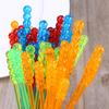 Sada 50 ks Muddler Cocktails Tool Tool na míchání kávy Swizzle Sticks Tropické míchací tyčinky Akrylová míchadla