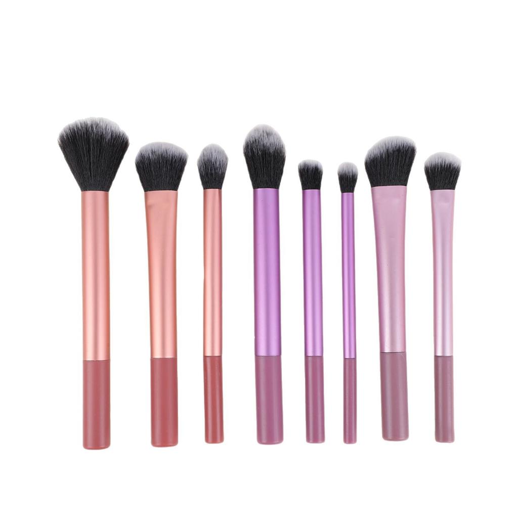 8-teiliges Make-up-Pinselset mit langem Stiel Mehrfarbig Ultraweicher Puderpinsel Rougepinsel Lidschattenpinsel Anfänger-Komplettset