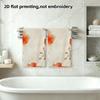 Beige Red Poppy Gold Line Bath Towel, Soft Absorbent Quick Dry Elegant Floral Bathroom Shower Towel