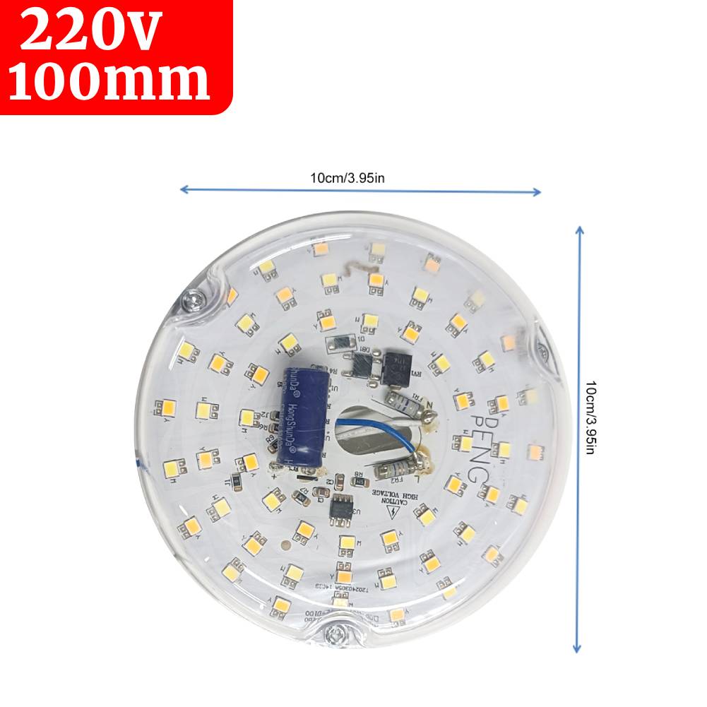 

3.9/4.9/6.2 Inch CRI90 Ceiling Flush Light Replacement Panel 110/220V Pendant Light Round Panel Flush Mount Ceiling Light Panel
