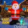 4.92FT Inflatable Toy Santa Claus Gift Boxes Xmas Decorations For Yard with LED Christmas Supplies Home Ornaments Holiday Gifts
