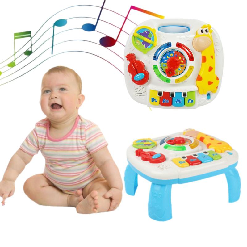 Hersity Learning Musical Activity Table Baby Toys With Lights And Sounds Gifts