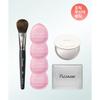 Piccasso Vitality Creation 108 Blusher + Micro Cheek Puff 4p Set + Dual Mirror Round