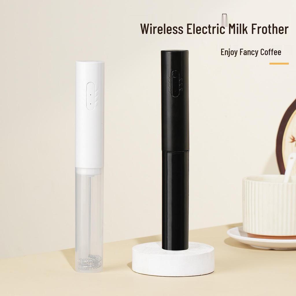 Electric Handheld Milk Frother and Egg Beater - Food Grade Small Mixer for Coffee