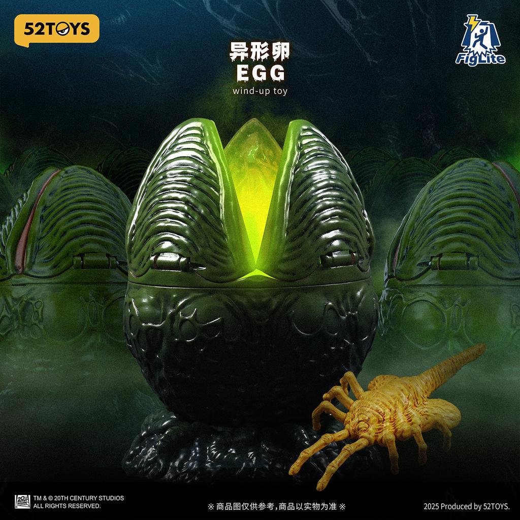52Toys Beast Machines Lightning Dance Alien Egg Facehugger Figure Crawling Hand-Made Model Ornaments Boy Toys
