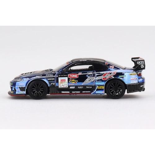 MINI GT 1/64 Scale Nissan Silvia (S15) D1 GP 2023 #70 D-MAX RACING (Right-Hand Drive) Japan Exclusive Finished Model MGT00855-BL