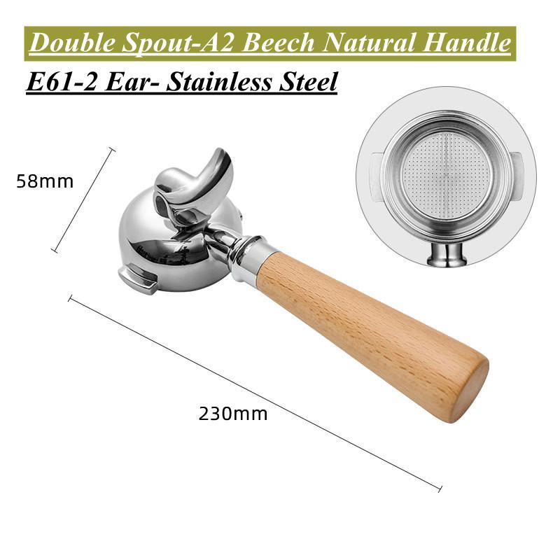 E61 Group head 58mm Filter Holder For Expobar FAEMA RANCILIO LACIMBALI Coffee Machine Spout Bottomless Portafilter Coffee Maker