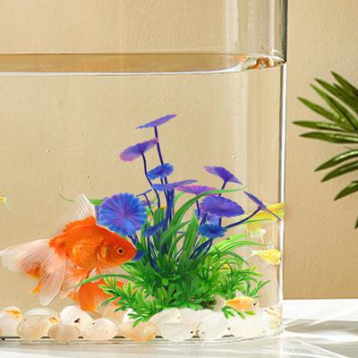 Künstliche Wasserpflanzen, lichtbeständig, Simulation von Hydrokulturgras aus Kunststoff, lebendige Aquarium-Landschaftsdekoration für Fisch- und Reptilienbecken