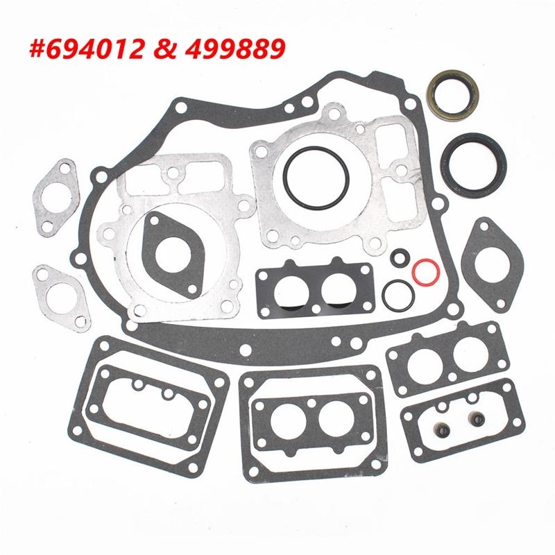 Engine Gasket Seal O ring Set For Briggs & Stratton 694012 Replaces 499889 44S977