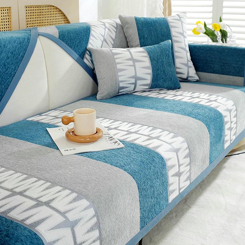 

Straight Sofa Cushion Anti Cat Scratch Home Protective Cover Machine Washable and Easy To Clean Sofa Towel Home Textile Home Decoration Slipcover 70*70cm 1pcs