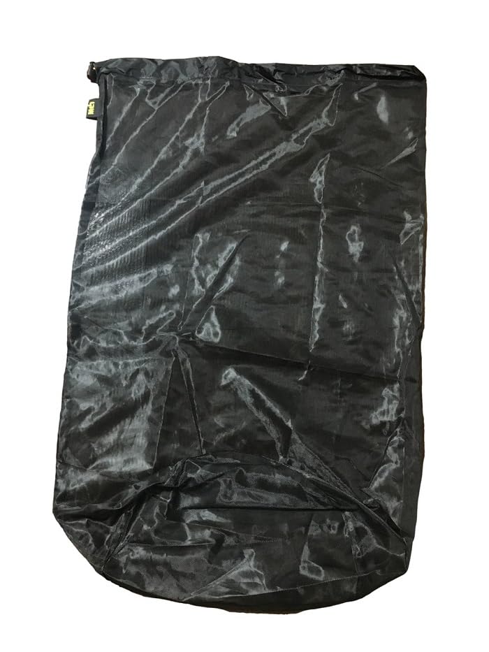 Mt.h (Mount Happy) Sleeping Bag Storage Bag BIG Size 83 X 34 Black Breathable Storage Bag Mesh Shruff Large Storage Bag Storage Bag Climbing Outdoor