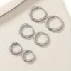 3 Paar Set Kleine Creolen Für Damen Edelstahl Silberne Winzige Creolen Set Für Herren Mehrere Piercings 12/14/16mm