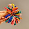 50pcs Girls Candy Color Hair Ties Elastic Hair Band Baby Cute Trendy Comfortable Headwear Hair Ties Kid Hair Accessories