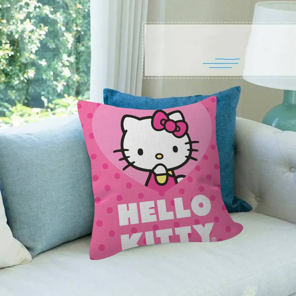 Pillow Cover Sofa Cushion Cover Home Room Decoration Children Gift Cartoon Hello Anime K-kt
