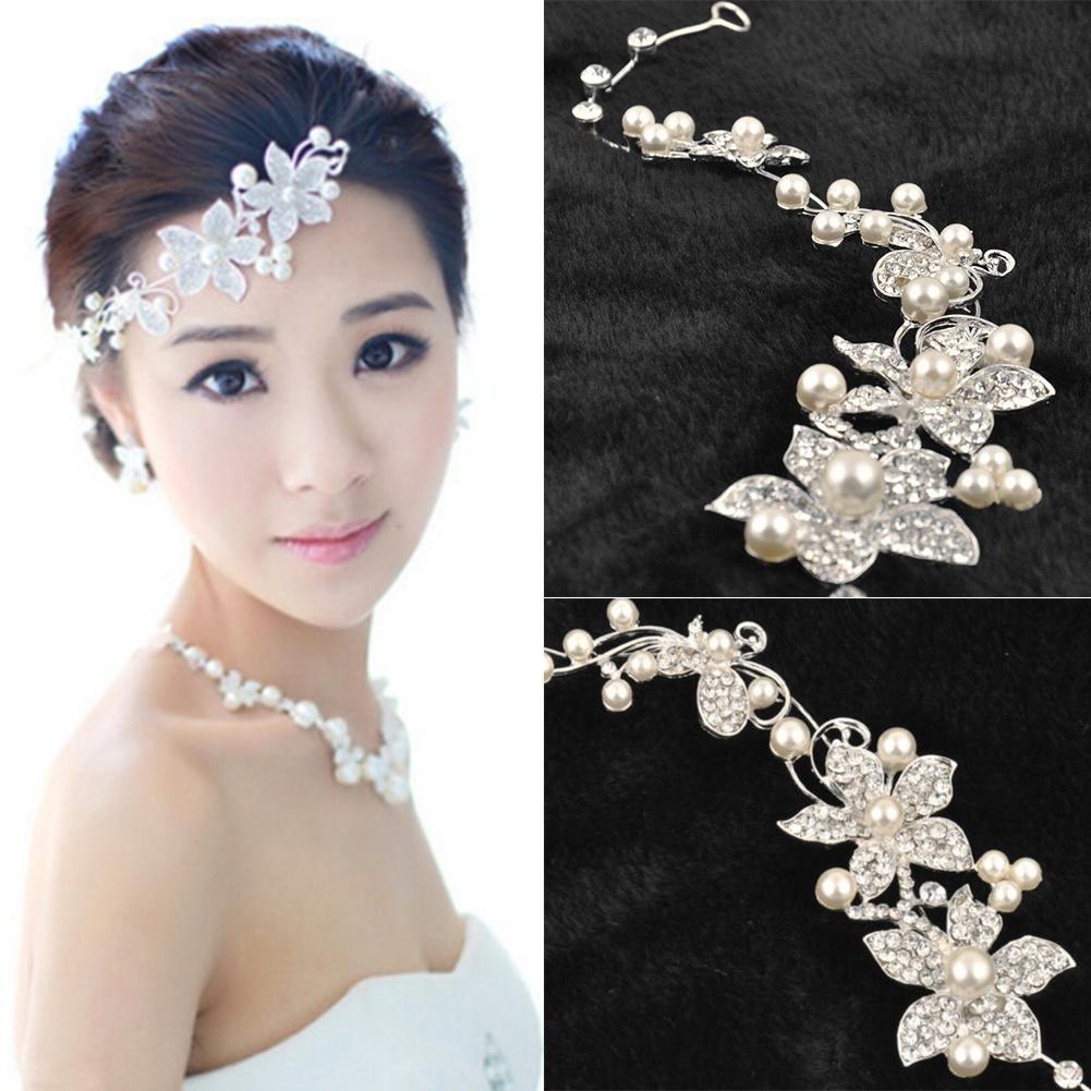 Buy Popular Bridal Wedding Headband Flower Hair Clip Tiara Fashion at affordable prices — free