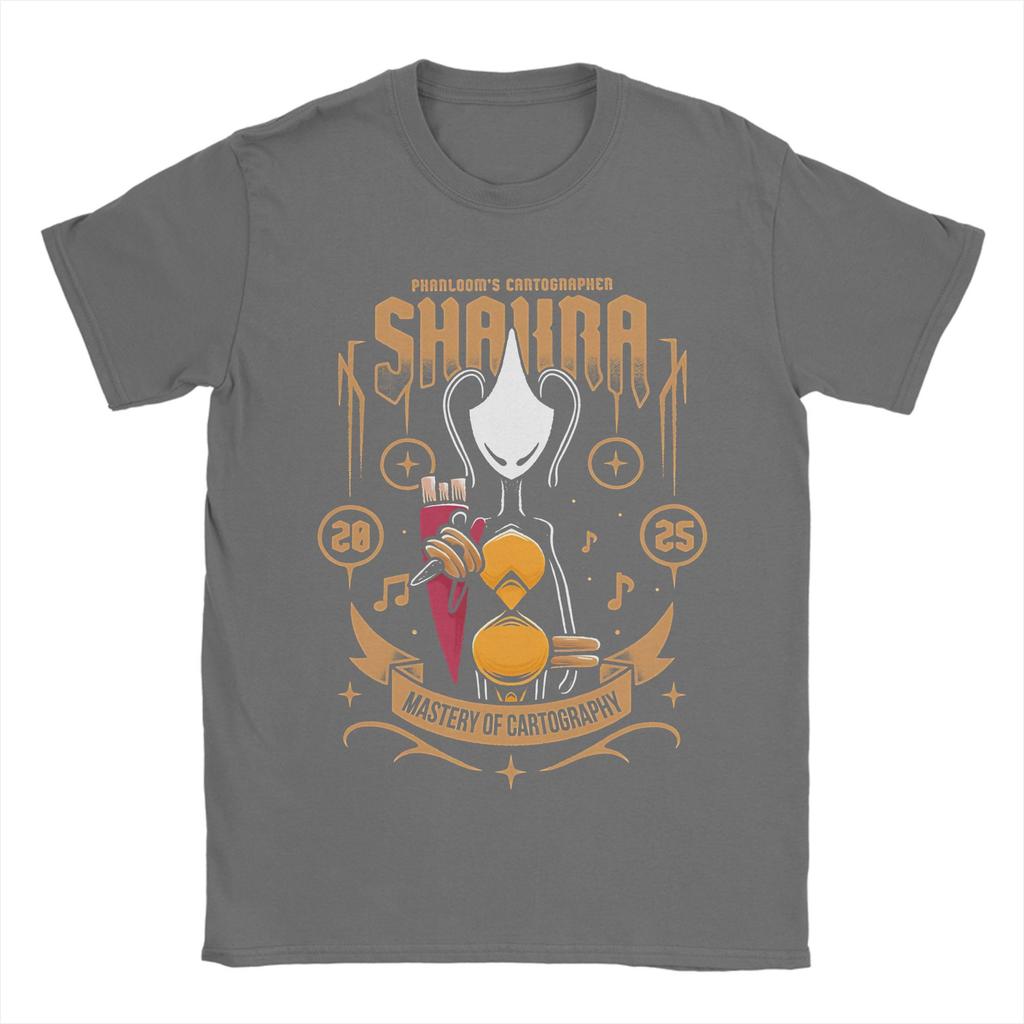 Hollow Knight Silksong Shakra TShirt for Men  Vintage Cotton Tee Shirt Crewneck Short Sleeve T Shirt Party Clothing
