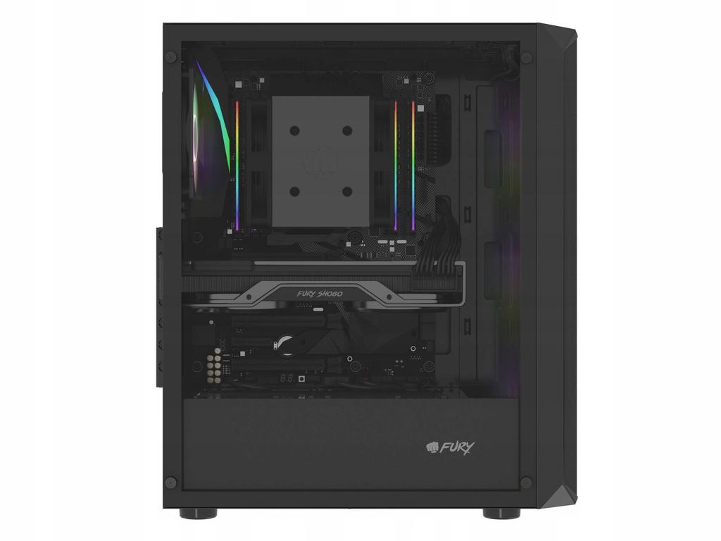 Obudowa Fury SHOBO SH4F RGB ATX Midi Tower Z Oknem Czarna
