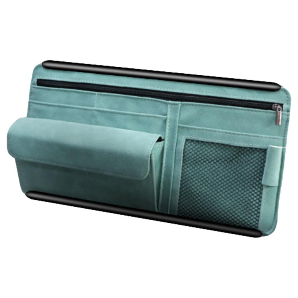 ENN LLC Sun Visor Pocket for Car and Small Multifunctional Car Storage Item Sunglasses, Cards, Items, (Blue)