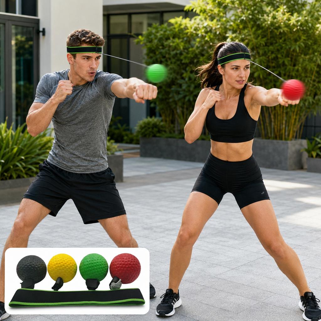 -Mounted Boxing Ball for Reaction Training, Home